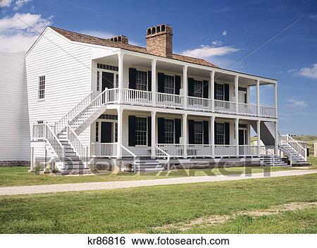 1990S Old Bedlam 1849 Bachelors Quarters At Fort Laramie National Historic Site Wyoming Usa View Large Photo Image Stock Photograph - 1990S Old Bedlam 1849 Bachelors Quarters At Fort Laramie National Historic Site Wyoming Usa. Fotosearch