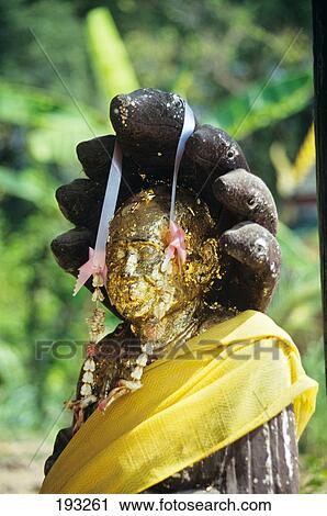 1990S Thailand Buddha Statue Covered In Gold Leaf Wat Phrao Compound View Large Photo Image Stock Image - 1990S Thailand Buddha Statue Covered In Gold Leaf Wat Phrao Compound . Fotosearch