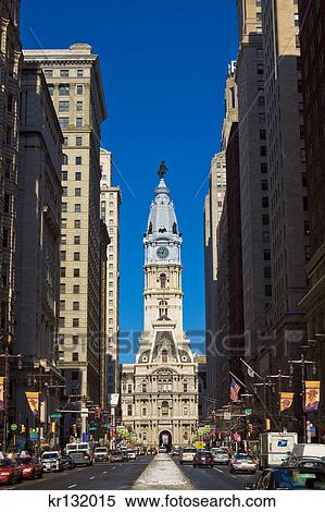 2000S Looking Down Broad Street Avenue Of Arts Towards Philadelphia City Hall Winter Snow View Large Photo Image Stock Photography - 2000S Looking Down Broad Street Avenue Of Arts Towards Philadelphia City Hall Winter Snow. Fotosearch