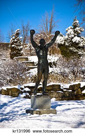 2000S Rocky Statue Philadelphia Museum Of Art In Winter Snow Philadelphia Pennsylvania, Usa View Large Photo Image Stock Photograph - 2000S Rocky Statue Philadelphia Museum Of Art In Winter Snow Philadelphia Pennsylvania, Usa. Fotosearch