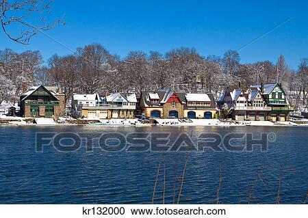 2000S Winter Snow Scene Boathouse Row Schuylkill River Philadelphia View Large Photo Image Stock Image - 2000S Winter Snow Scene Boathouse Row Schuylkill River Philadelphia. Fotosearch