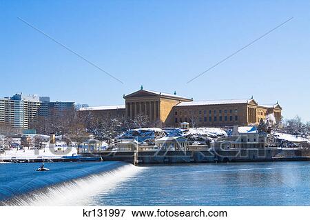 2000S Winter Snow Scene Of Philadelphia Museum Of Art And The Waterworks Across The Schuylkill River View Large Photo Image Stock Photo - 2000S Winter Snow Scene Of Philadelphia Museum Of Art And The Waterworks Across The Schuylkill River. Fotosearch