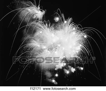 Fireworks Exploding In Night Sky View Large Photo Image Stock Image - Fireworks Exploding In Night Sky. Fotosearch