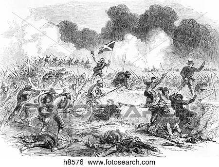 Stock Photograph - 1800S 1860S August 1862 Texas Unit Of General Longstreeet’S Corps Second Battle Bull Run Manassas Virginia . Fotosearch