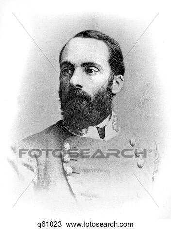 Stock Image - 1800S 1860S Confederate General Joseph Wheeler During American Civil War . Fotosearch