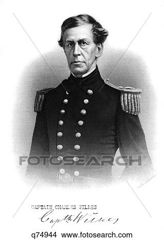 1800S 1860S Portrait Captain Charles Wilkes Usn Of Uss San Jacinto Stopped British Ship Trent And Arrested Slidell And Mason Confederate Commissioners View Large Photo Image Picture - 1800S 1860S Portrait Captain Charles Wilkes Usn Of Uss San Jacinto Stopped British Ship Trent And Arrested Slidell And Mason Confederate Commissioners. Fotosearch