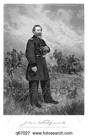 Stock Photo - 1800S 1860S Standing Portrait Major General John Sedgwick Union Army Died At Battle Spotsylvania Court House Va May 9 1864. Fotosearch
