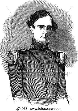 Stock Photo - 1800S 1860Sportrait Gideon J Pillow Major General Confederate Csa Army American Civil War Remembered For His Poor Performace Battle Fort Donelson. Fotosearch