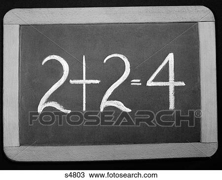 1940S Small Wooden-Framed Chalkboard Reading 2+2=4 View Large Photo Image Stock Image - 1940S Small Wooden-Framed Chalkboard Reading 2+2=4. Fotosearch