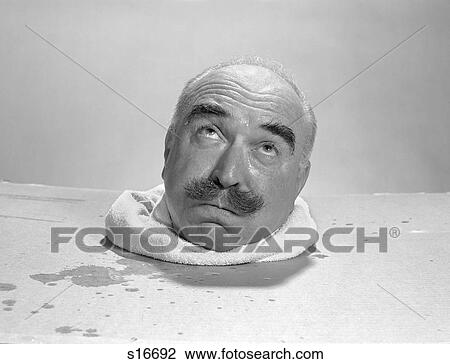 1960S Bald Elderly Man Head Sweating In Steam Box View Large Photo Image Stock Image - 1960S Bald Elderly Man Head Sweating In Steam Box. Fotosearch