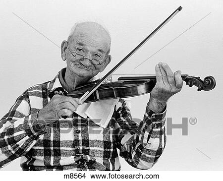 1960S Elderly Man Playing Violin Lookng At Camera View Large Photo Image Picture - 1960S Elderly Man Playing Violin Lookng At Camera. Fotosearch