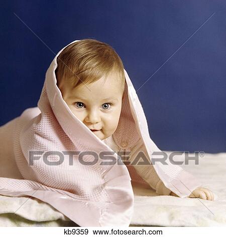 1980S Baby Girl Peeking Out From Under Blanket Blue Eyes Looking At Camera View Large Photo Image Stock Photo - 1980S Baby Girl Peeking Out From Under Blanket Blue Eyes Looking At Camera. Fotosearch