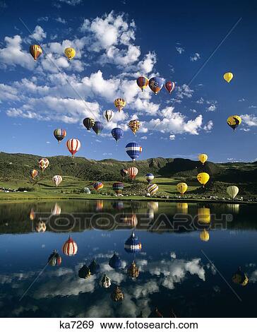 1980S Ballooning At Snowmass, Colorado View Large Photo Image Stock Photo - 1980S Ballooning At Snowmass, Colorado. Fotosearch