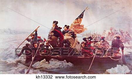 Washington Crossing The Delaware Art By Emanuel Leutze December 25 1776 Troops In Boats Surprise The Enemy In Trenton View Large Photo Image Stock Image - Washington Crossing The Delaware Art By Emanuel Leutze December 25 1776 Troops In Boats Surprise The Enemy In Trenton . Fotosearch