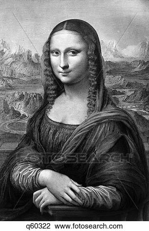 Stock Image - 1500S Mona Lisa Painting By Leonardo Da Vinci Circa 1503. Fotosearch