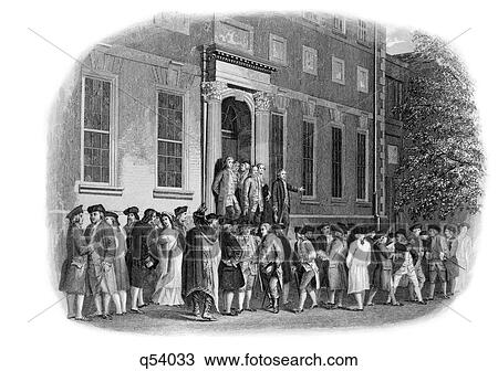 1770S July 8 1776 Men Gathered Outside Philadelphia Pennsylvania State House For Announcement Of Declaration Of Independence View Large Photo Image Stock Image - 1770S July 8 1776 Men Gathered Outside Philadelphia Pennsylvania State House For Announcement Of Declaration Of Independence. Fotosearch