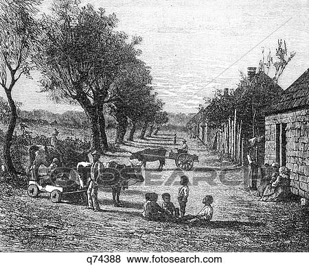 1800S 1860S 1870S African-American Village In Georgia View Large Photo Image Stock Photo - 1800S 1860S 1870S African-American Village In Georgia . Fotosearch