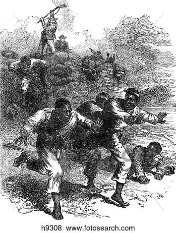 1800S 1860S April 12 1864 Battle Of Fort Pillow Tennessee African Americans Flee Confederate Troops To Escape Massacre View Large Photo Image Stock Photo - 1800S 1860S April 12 1864 Battle Of Fort Pillow Tennessee African Americans Flee Confederate Troops To Escape Massacre . Fotosearch