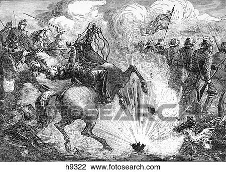 1800S 1860S April 1862 Battle Of Shiloh Pittsburg Landing Confederate Troops Advancing Into Exploding Cannon Fire View Large Photo Image Stock Image - 1800S 1860S April 1862 Battle Of Shiloh Pittsburg Landing Confederate Troops Advancing Into Exploding Cannon Fire . Fotosearch