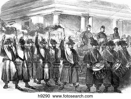 1800S 1860S December 1861 Torchlight Parade Of Federal Union Soldiers In Honor Of General Mcclellan Taking Command Washington Dc View Large Photo Image Stock Image - 1800S 1860S December 1861 Torchlight Parade Of Federal Union Soldiers In Honor Of General Mcclellan Taking Command Washington Dc. Fotosearch