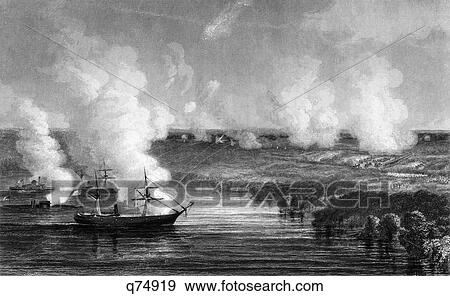 1800S 1860S July 1862 Union Gunboats Covering The Retreat Of Union Soldiers From The Battle Of Malvern Hill View Large Photo Image Stock Photo - 1800S 1860S July 1862 Union Gunboats Covering The Retreat Of Union Soldiers From The Battle Of Malvern Hill. Fotosearch