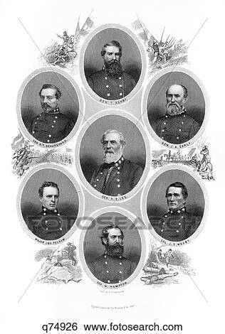 1800S 1860S Portrait General Robert E Lee And 6 Officers Ashby Early Mosby Hampton Pelham Beauregard View Large Photo Image Stock Photograph - 1800S 1860S Portrait General Robert E Lee And 6 Officers Ashby Early Mosby Hampton Pelham Beauregard . Fotosearch