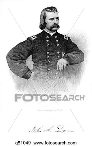 Stock Photo - 1800S 1860S Portrait John A Logan Union General American Civil War Politician Leader Of Gar And Founder Of Memorial Day Holiday. Fotosearch