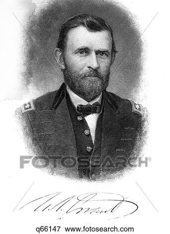1800S 1860S Portrait Ulysses S Grant As Lieutenant General March 1864 During The American Civil War Signature On Bottom View Large Photo Image Stock Photo - 1800S 1860S Portrait Ulysses S Grant As Lieutenant General March 1864 During The American Civil War Signature On Bottom . Fotosearch