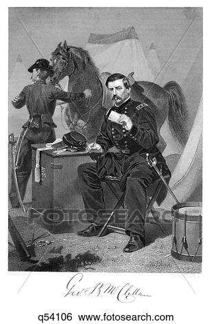 1800S 1865S General George Brinton Mcclellan Union Army During The American Civil War View Large Photo Image Stock Photograph - 1800S 1865S General George Brinton Mcclellan Union Army During The American Civil War . Fotosearch