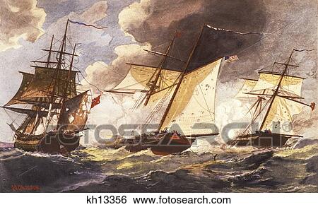 1800S War Of 1812 Uss Privateer Dolphin Captures Hms Hebe And Brig 3 Brothers January 25 1813 View Large Photo Image Stock Photograph - 1800S War Of 1812 Uss Privateer Dolphin Captures Hms Hebe And Brig 3 Brothers January 25 1813 . Fotosearch