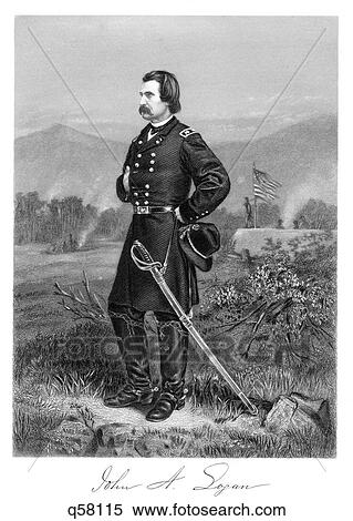 1860S Union General John A Logan In Union Army & Later Grand Army Of The Republic Founded May 30 As Memorial Day In 1868 View Large Photo Image Stock Photography - 1860S Union General John A Logan In Union Army & Later Grand Army Of The Republic Founded May 30 As Memorial Day In 1868. Fotosearch