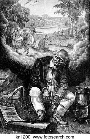 1870S Elderly African-American Man With Fiddle Sleeping Under Tree Children Playing Music For Swanee Ribber View Large Photo Image Stock Image - 1870S Elderly African-American Man With Fiddle Sleeping Under Tree Children Playing Music For Swanee Ribber . Fotosearch