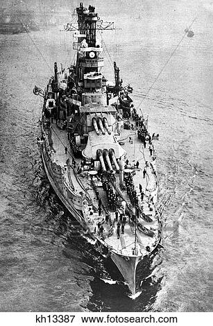 Stock Photo - 1900S 1918 Formidable Dreadnought Of Usa Navy The Uss Pennsylvania Flagship Atlantic Fleet Wwi And Pacific Wwii . Fotosearch