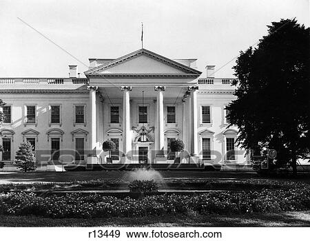 Stock Photo - 1920S 1930S The White House Washington Dc Usa. Fotosearch