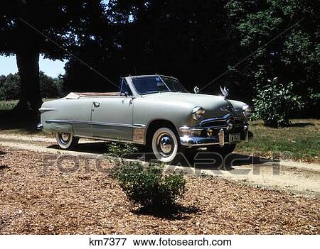 1950 Ford V8 Custom Deluxe Convertible  View Large Photo Image Stock Photo - 1950 Ford V8 Custom Deluxe Convertible . Fotosearch