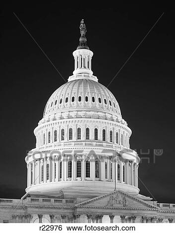 1950S 1960S Dome Of The Capitol Building At Night Washington Dc Usa View Large Photo Image Stock Photograph - 1950S 1960S Dome Of The Capitol Building At Night Washington Dc Usa. Fotosearch