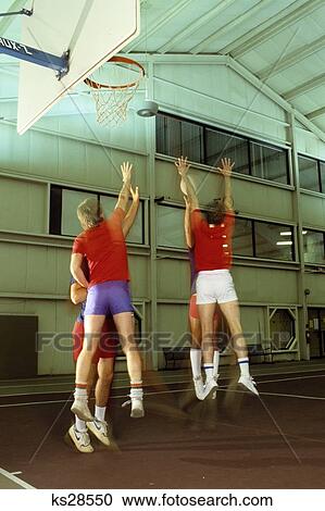 1980S Students Playing Basketball View Large Photo Image Stock Image - 1980S Students Playing Basketball . Fotosearch