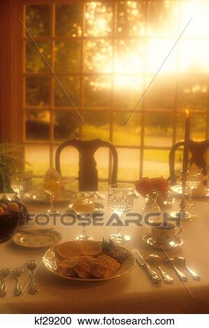 1990S Breakfast Table Setting Soft Focus Filter View Large Photo Image Stock Image - 1990S Breakfast Table Setting Soft Focus Filter. Fotosearch