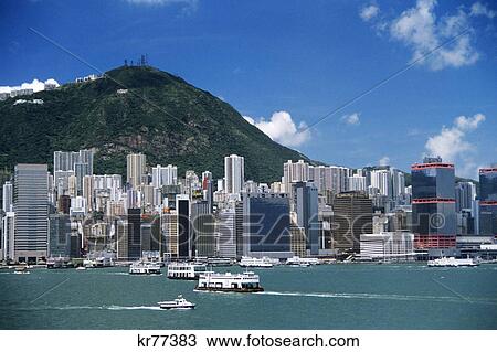 1990S Hong Kong Skyline China View Large Photo Image Stock Image - 1990S Hong Kong Skyline China . Fotosearch