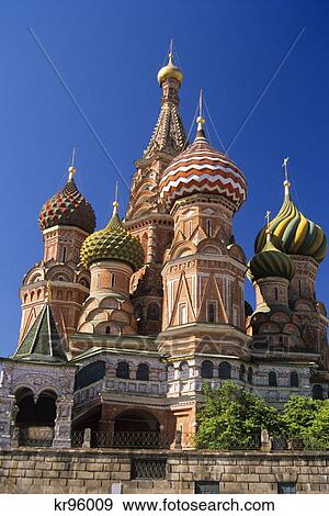 1990S St. Basil'S Cathedral Moscow Russia View Large Photo Image Stock Photo - 1990S St. Basil'S Cathedral Moscow Russia . Fotosearch