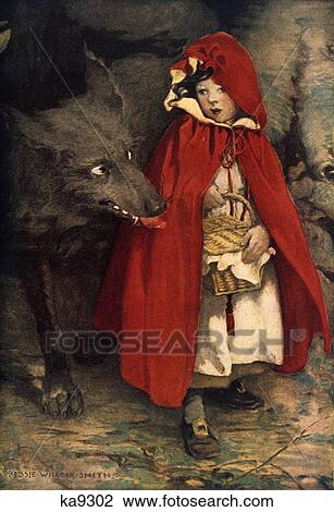 Illustration Little Red Riding Hood Fairy Tale By Jessie Willcox Smith View Large Photo Image Stock Image - Illustration Little Red Riding Hood Fairy Tale By Jessie Willcox Smith . Fotosearch