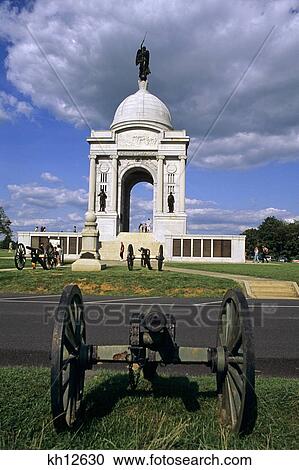 Pennsylvania Memorial Monument Gettysburg Battlefield, Pa Usa View Large Photo Image Stock Image - Pennsylvania Memorial Monument Gettysburg Battlefield, Pa Usa. Fotosearch