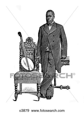 1800S 1870S Horace Weston Virtuoso African American Banjo Player Minstrel Performer Standing Beside Chair And Banjo View Large Photo Image Stock Photo - 1800S 1870S Horace Weston Virtuoso African American Banjo Player Minstrel Performer Standing Beside Chair And Banjo . Fotosearch
