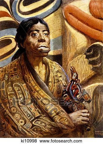 1900S 1902 Illustration Haida Womn Of Queen Charlotte Island Canada From The Women Of World Series By Norman H. Hardy View Large Photo Image Stock Photo - 1900S 1902 Illustration Haida Womn Of Queen Charlotte Island Canada From The Women Of World Series By Norman H. Hardy . Fotosearch