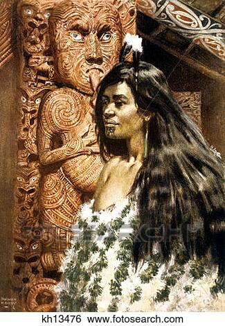 1900S 1902 Illustration Of Maori Girl In New Zealand Women Of World Series By Norman H. Hardy View Large Photo Image Stock Photograph - 1900S 1902 Illustration Of Maori Girl In New Zealand Women Of World Series By Norman H. Hardy . Fotosearch