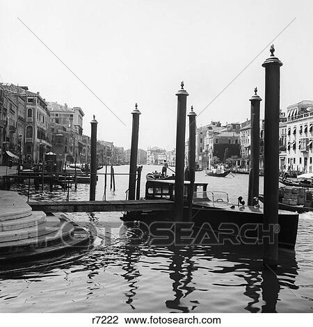 1920S 1930S Venice Italy Gondolas Along Grand Canal View Large Photo Image Stock Image - 1920S 1930S Venice Italy Gondolas Along Grand Canal . Fotosearch