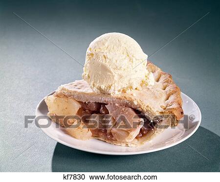 1970S Apple Pie Ala Mode Slice WithVanilla Ice Cream View Large Photo Image Stock Image - 1970S Apple Pie Ala Mode Slice WithVanilla Ice Cream. Fotosearch
