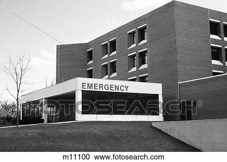 1980S Emergency Entrance Wing Of Hospital Building View Large Photo Image Stock Image - 1980S Emergency Entrance Wing Of Hospital Building . Fotosearch