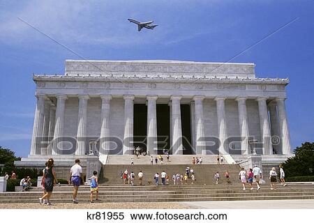 1990S Commercial Jet Airplane Flying Overhead Lincoln Memorial Washington Dc Usa View Large Photo Image Stock Photography - 1990S Commercial Jet Airplane Flying Overhead Lincoln Memorial Washington Dc Usa. Fotosearch