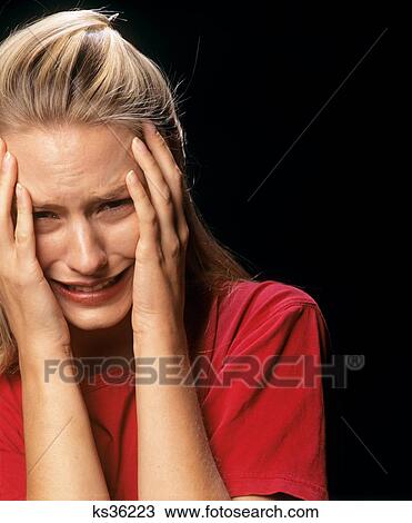 1990S Emotionally Distressed Woman View Large Photo Image Stock Image - 1990S Emotionally Distressed Woman . Fotosearch